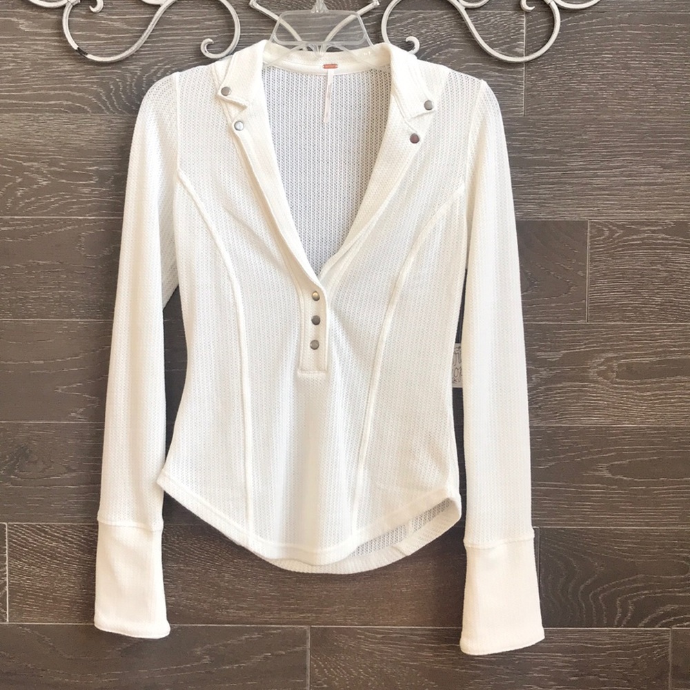 Free People knitted shirt